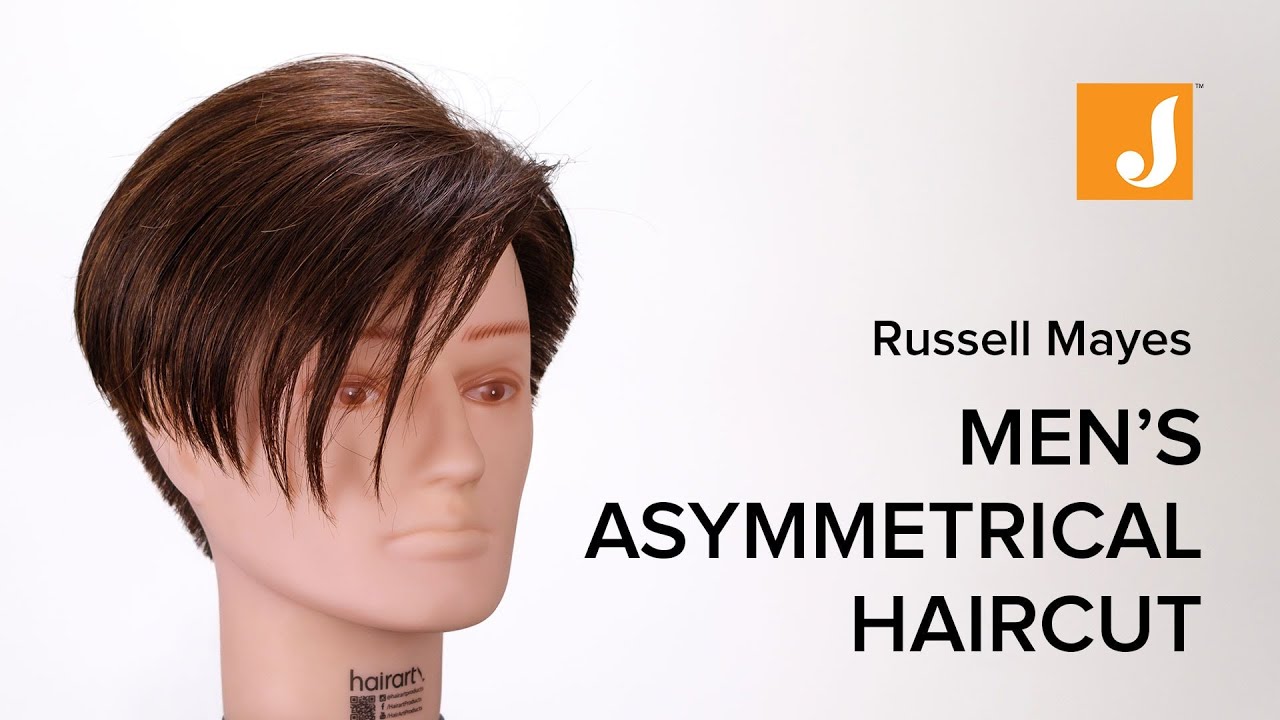 Asymmetrical Haircut Male Tutorial Using Scissors and a Razor