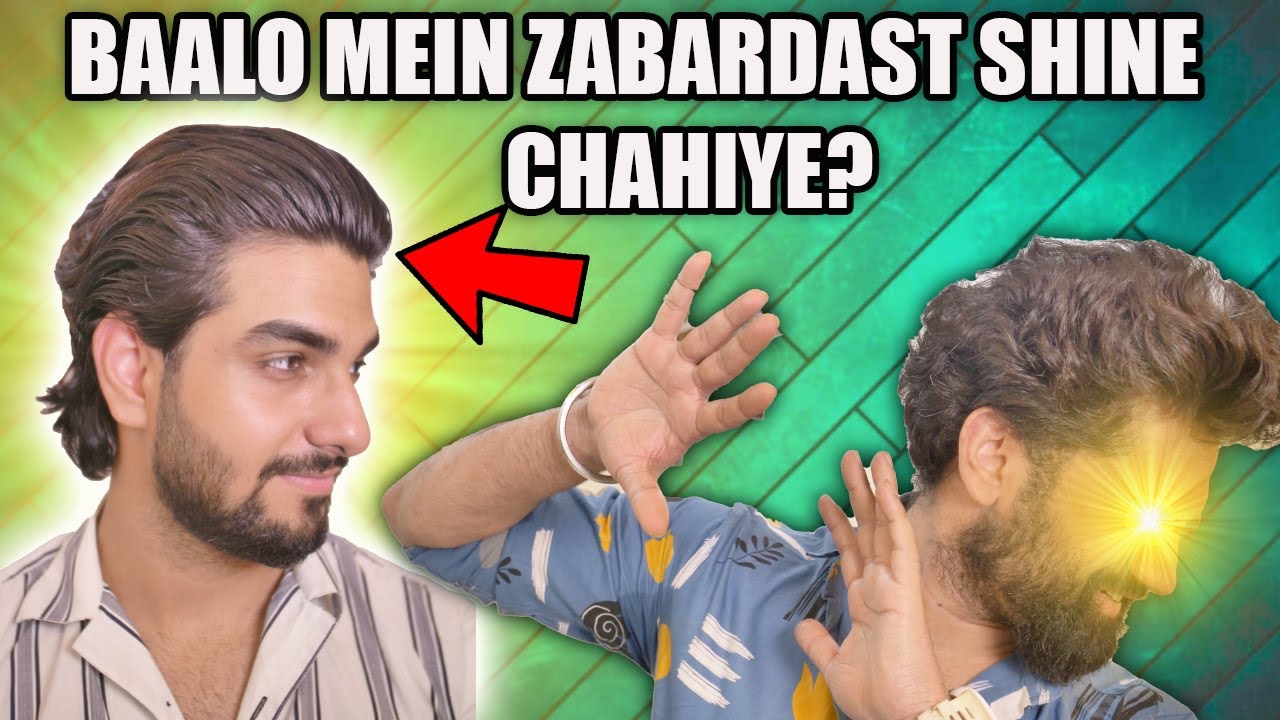 How to make your hair SHINY & WET at home? Long shiny hairstyle tutorial for men 😍