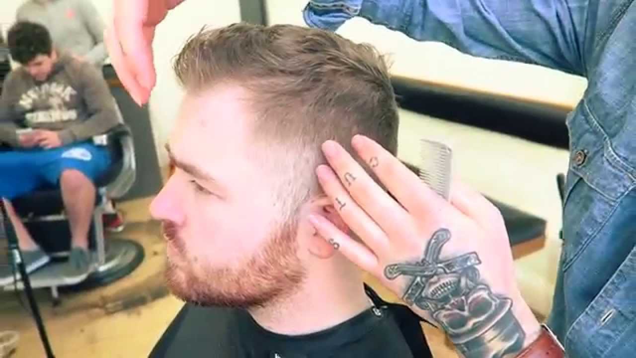 How to fade short hair and style a classic shaved side parting (3)