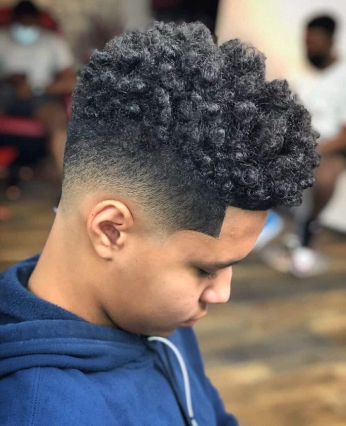 Curly Afro For African Boys