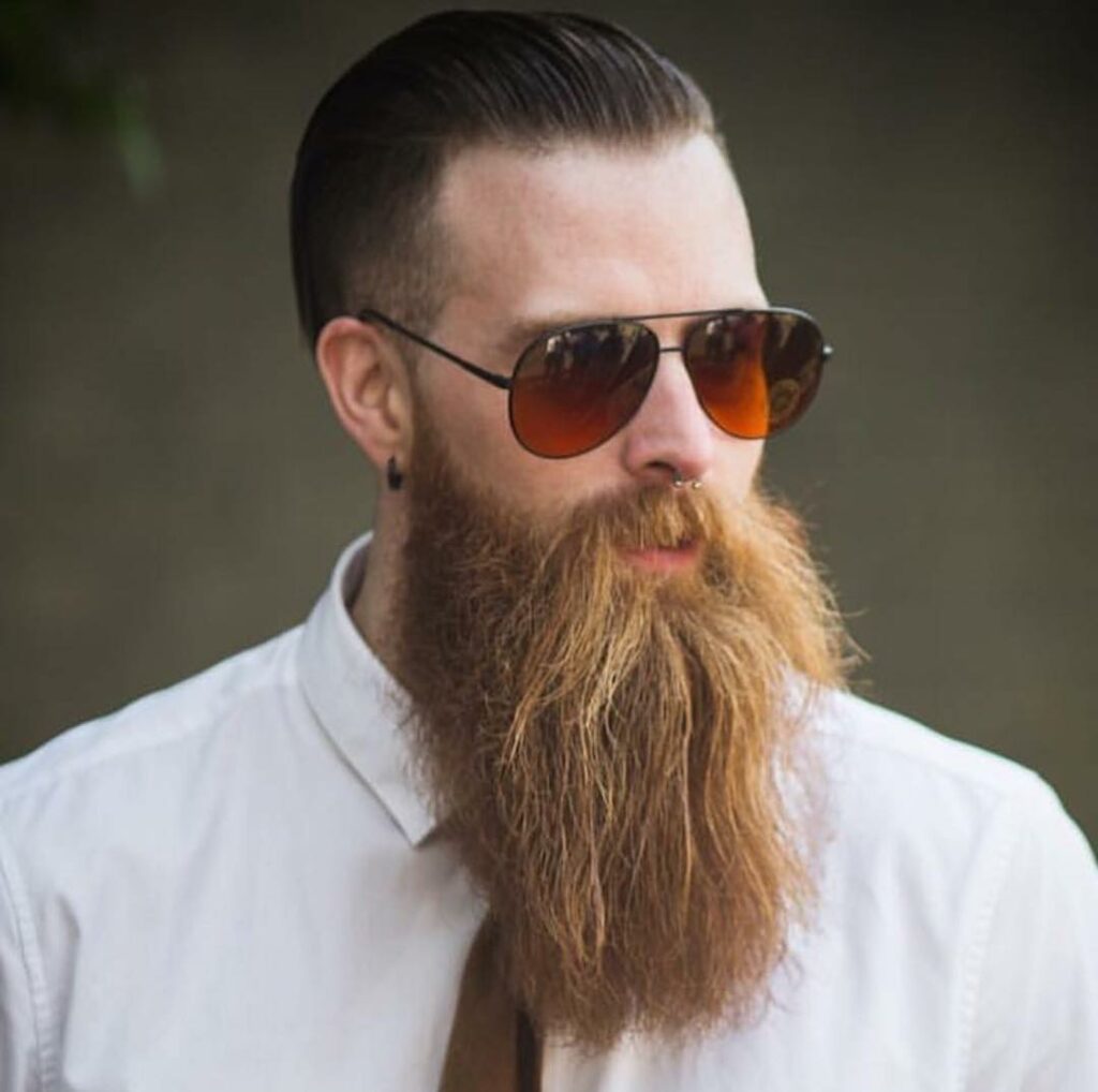 Hipster beard style