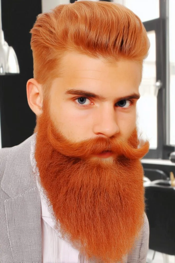 Beard for Your Oval Face Shape to Perfectly Frame Your Look 24 red beard 20 Beard for Your Oval Face Shape to Perfectly Frame Your Look