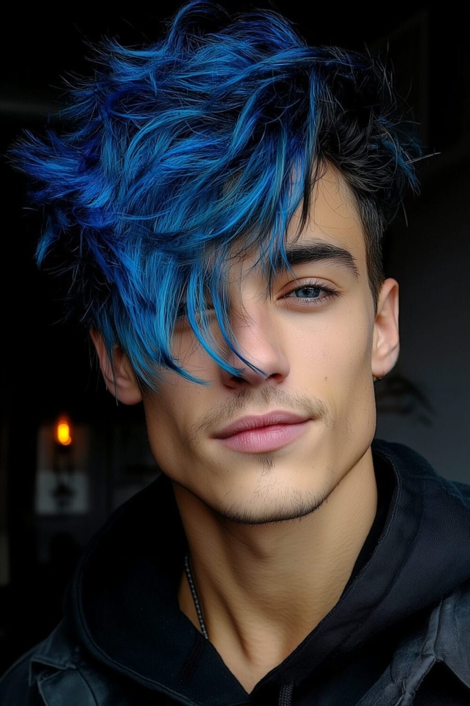 Men Blue Hairstyles And Beard Combination Blue Hairstyles 8 10 Pro Tips For Men Blue Hairstyles That You Will Love
