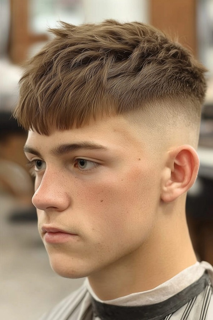 Skin Fade 2 Unlock the Secrets of the Caesar Cut: Nailing the Classic Hairstyle
