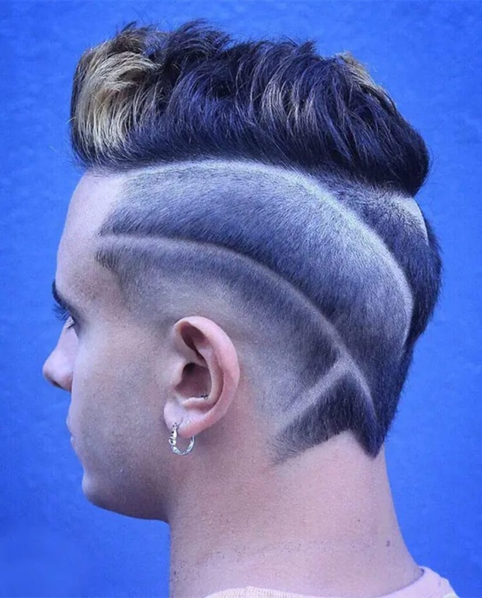 Faded Long Crew Cut