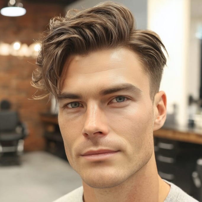 The Timeless Charm of Undercut Hairstyles for Men 47 hard part 10 The Timeless Charm of Undercut Hairstyles for Men