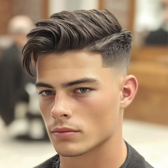 The Timeless Charm of Undercut Hairstyles for Men 45 hard part 16 The Timeless Charm of Undercut Hairstyles for Men