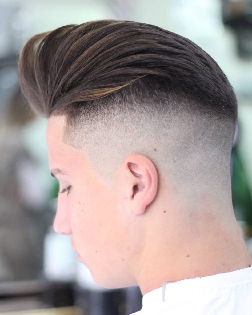 Pompadour Haircut Fade 1 Discover the Hottest Trend in Men's Skin Fade Haircuts