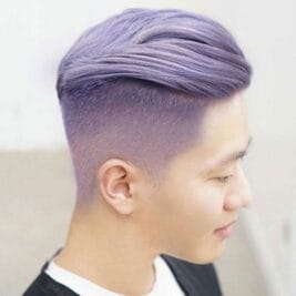 33 Slicked Back Haircut for a Sleek and Youthful Appearance 23 Dyed Slicked Back Haircut