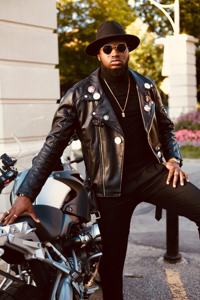 17 Golden Black Men's Beard Styles for Masculine Looks 14 Biker Beard