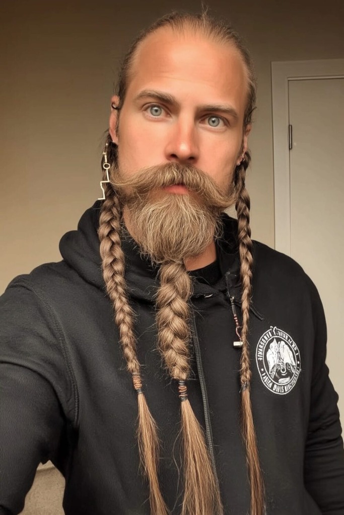 Braided Beard Style: 21 Badass Haircuts For Formidable Warriors 7 Braided Beard 12 1 Braided Beard Style: 21 Badass Haircuts For Formidable Warriors