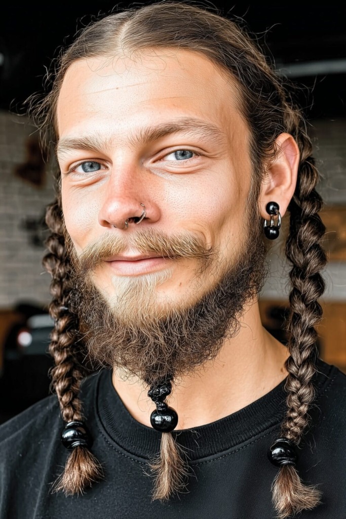 Braided Beard Style: 21 Badass Haircuts For Formidable Warriors 17 Braided Beard 19 Braided Beard Style: 21 Badass Haircuts For Formidable Warriors