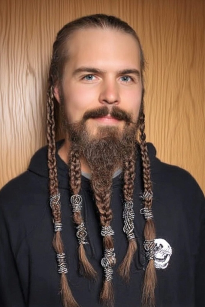 Braided Beard Style: 21 Badass Haircuts For Formidable Warriors 10 Braided Beard 20 2 Braided Beard Style: 21 Badass Haircuts For Formidable Warriors