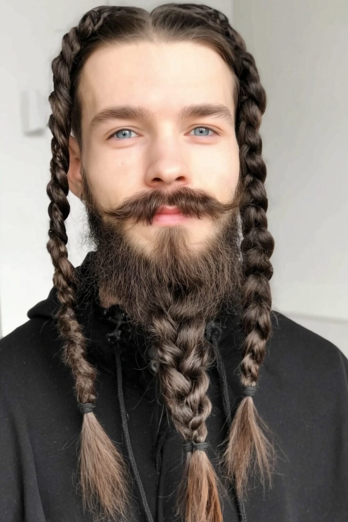 Braided Beard Style: 21 Badass Haircuts For Formidable Warriors 9 Braided Beard 23 1 Braided Beard Style: 21 Badass Haircuts For Formidable Warriors