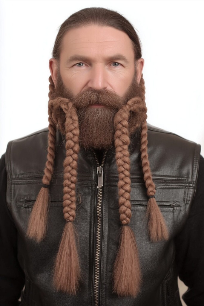 Braided Beard Style: 21 Badass Haircuts For Formidable Warriors 2 Braided Beard 24 2 Braided Beard Style: 21 Badass Haircuts For Formidable Warriors