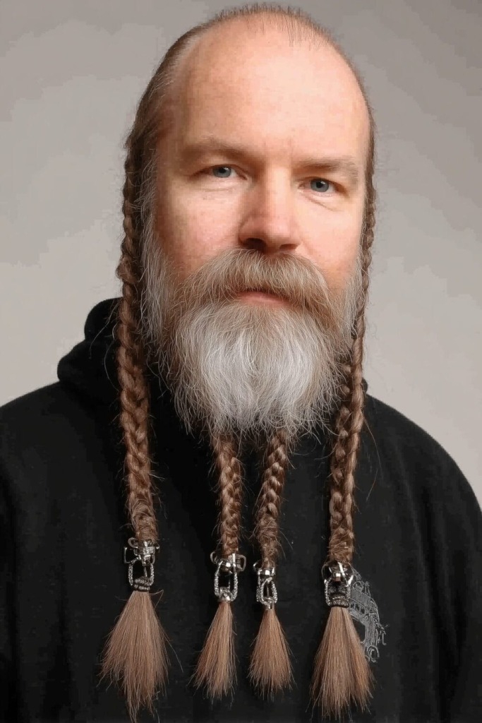 Braided Beard Style: 21 Badass Haircuts For Formidable Warriors 19 Braided Beard 25 1 Braided Beard Style: 21 Badass Haircuts For Formidable Warriors