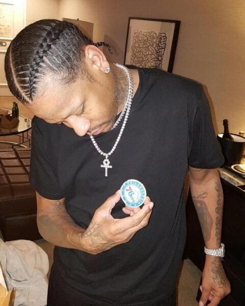 Iconic Allen Iverson Braids Style 18 Allen Iverson Braids Style with ponytail