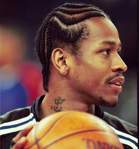 Iconic Allen Iverson Braids Style 22 Allen Iverson Braids Style with fade
