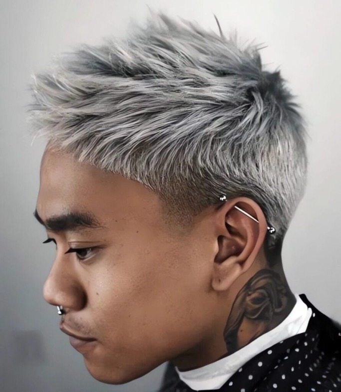 Spiky Hair Men Asian Hairstyles
