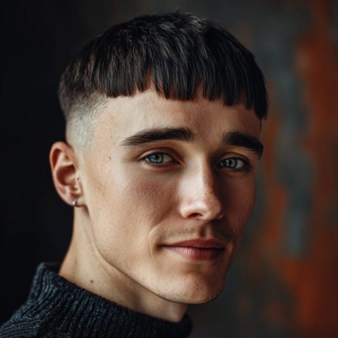 The Timeless Charm of Undercut Hairstyles for Men 19 Bowl cut undercut52 The Timeless Charm of Undercut Hairstyles for Men