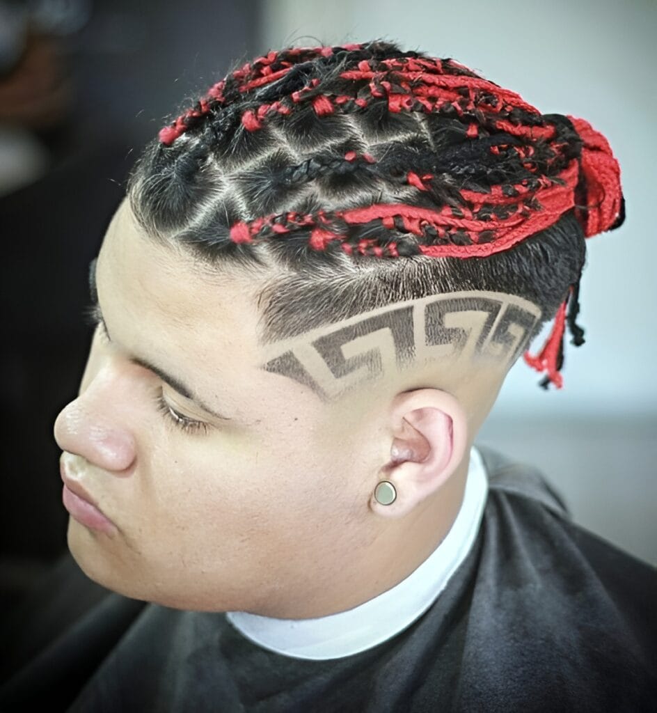 Unraveling the Charm: Box Braids For Men 10 Braided Top Knot or Bun