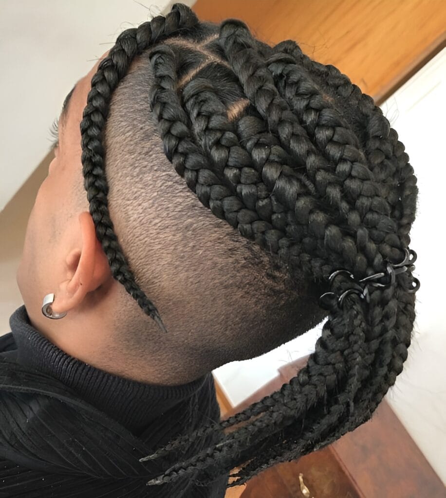 Unraveling the Charm: Box Braids For Men 16 Big Box Braids for Men