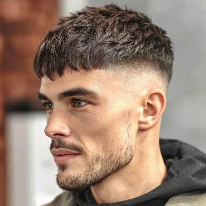 Crew Cut 20 1 Best men's hairstyles for oval faces. A complete guide.