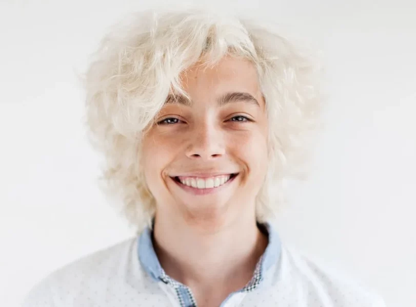 Blonde Fluffy Hairstyles Men