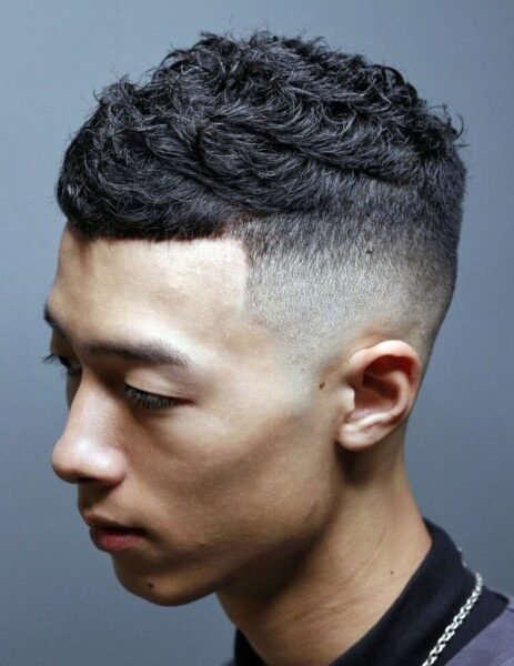 Faded Curly Hairstyles for Men