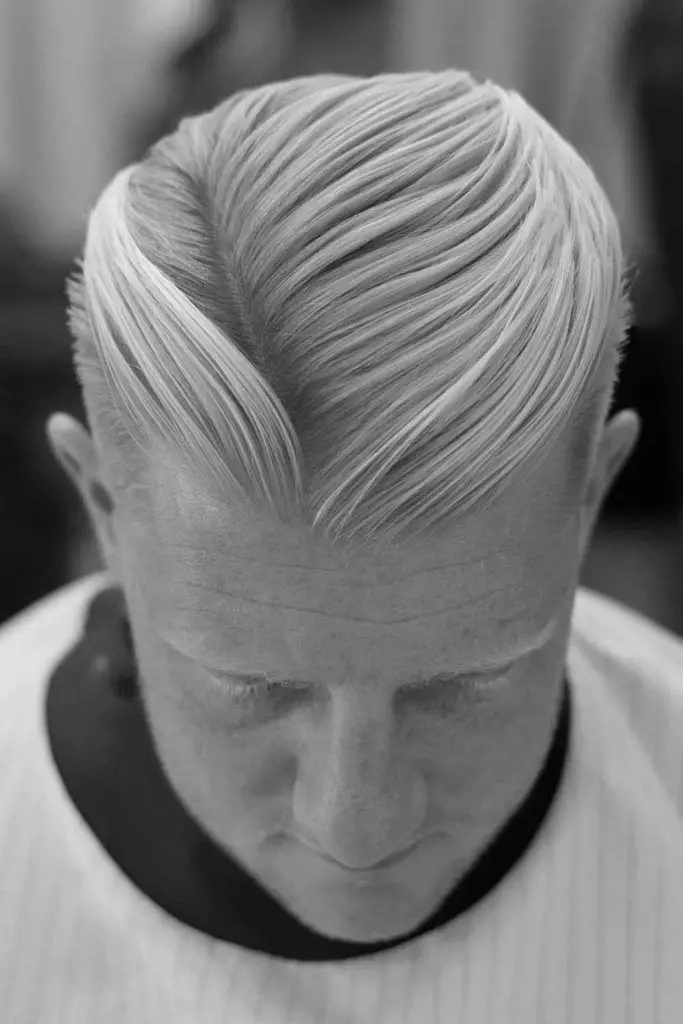 side part Gentleman Haircut