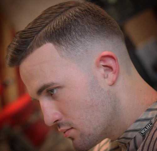mid fade Gentleman Haircut