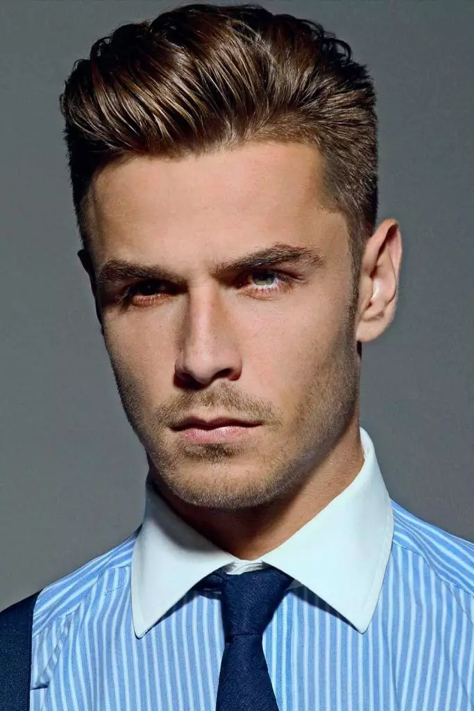 slick back Gentleman Haircut