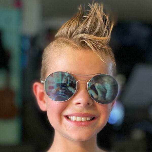 Kids Mohawk Haircuts: Fun, Edgy Styles for Your Little Rockstar 14 Sloping Kids' Style