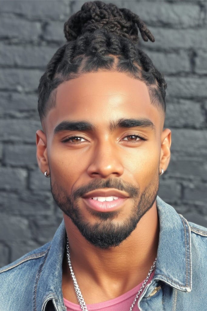 Men Ponytail 12 28 Tapered Beard Styles for a Refined and Sophisticated Look