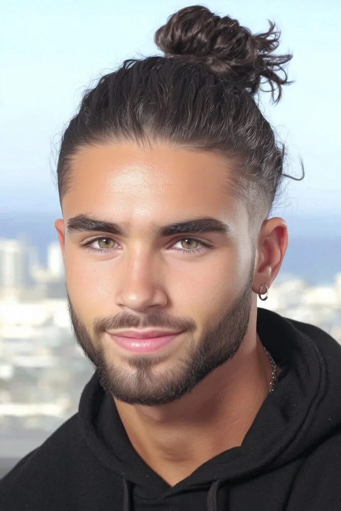 Beard for Your Oval Face Shape to Perfectly Frame Your Look 10 Men Ponytail 17 Beard for Your Oval Face Shape to Perfectly Frame Your Look