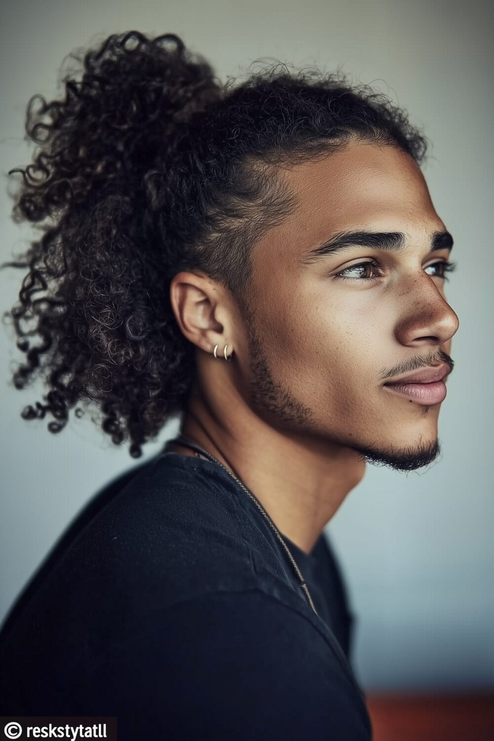 20 Unique and Trendy Beard Styles for Round Face 20 Men Ponytail 8 20 Unique and Trendy Beard Styles for Round Face