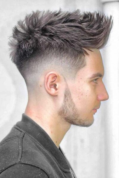 Fade Men's Haircuts for Square Faces 
