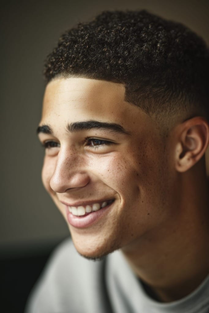 Short Fade Haircuts for Men: Elevate Your Style Game in No Time 4 curly 38 Short Fade Haircuts for Men: Elevate Your Style Game in No Time