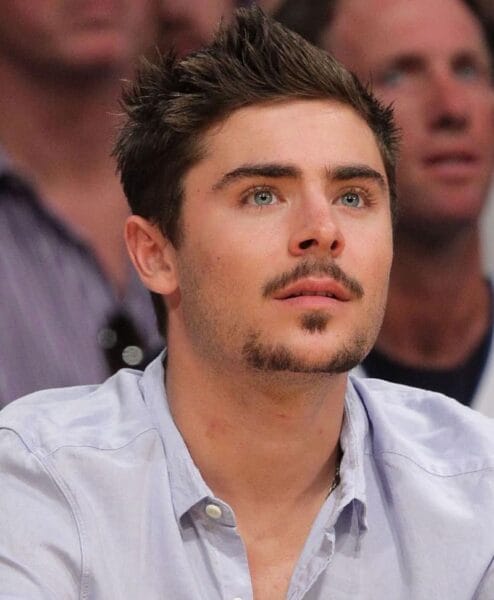Low Box Teenage Beard with Overgrown Mustache