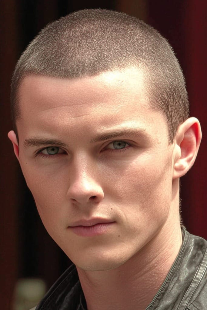 High Bald Fade Haircut Ideas to Elevate Your Style 12 Buzz Cut Widows Peak Look 2 High Bald Fade Haircut Ideas to Elevate Your Style