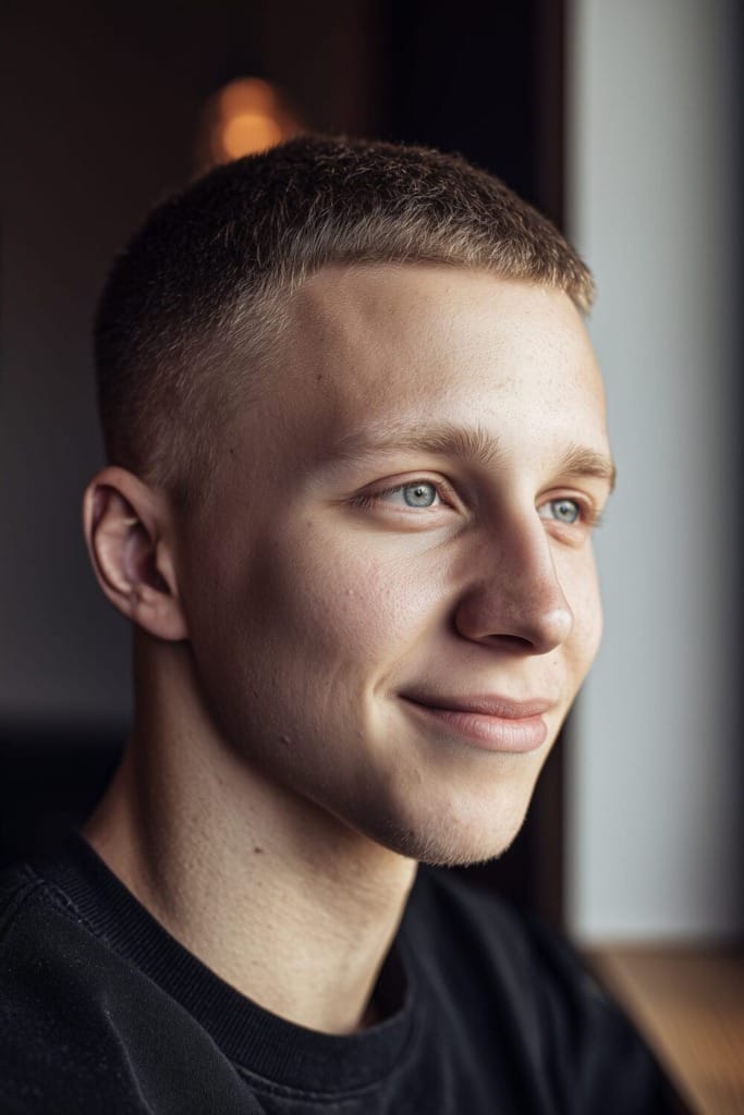 Buzz cut at Home 9 Best Caesar Cut Styles for Straight Hair to Try Now