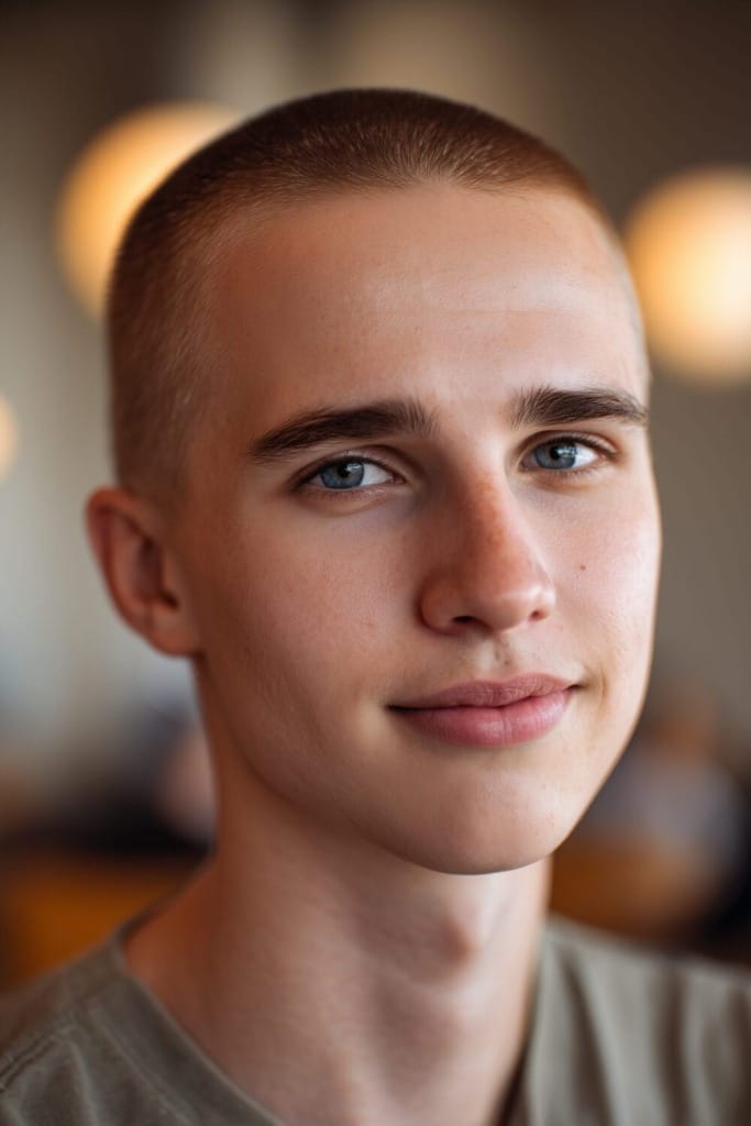Best Short Buzz Cut Styles for a Clean, Bold Look 21 Buzz cut for Big foreheads 1 Best Short Buzz Cut Styles for a Clean, Bold Look
