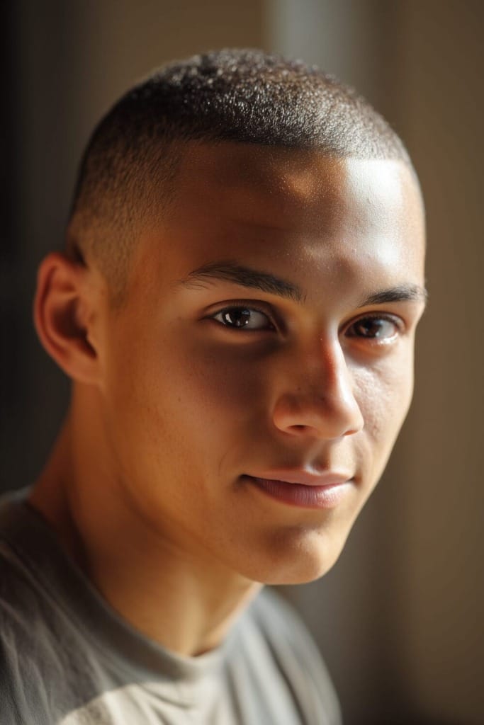 Buzz cut for Big foreheads 10 Buzz Cut Without Clippers at Home