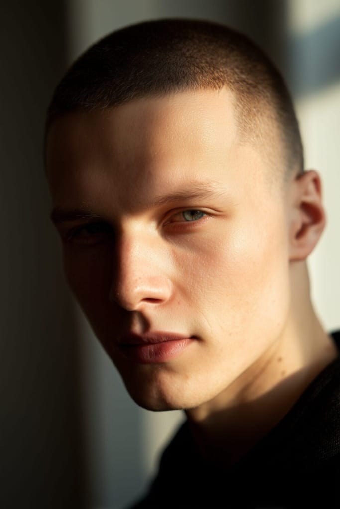 Best Short Buzz Cut Styles for a Clean, Bold Look 15 Buzz cut for Big foreheads 2 Best Short Buzz Cut Styles for a Clean, Bold Look
