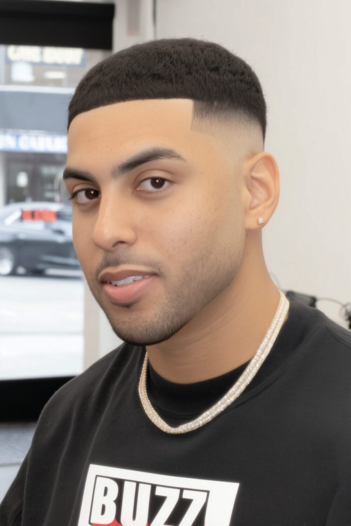 buzz cut mohawk 13 Best Buzz Cut Styles for Oval Face Shapes