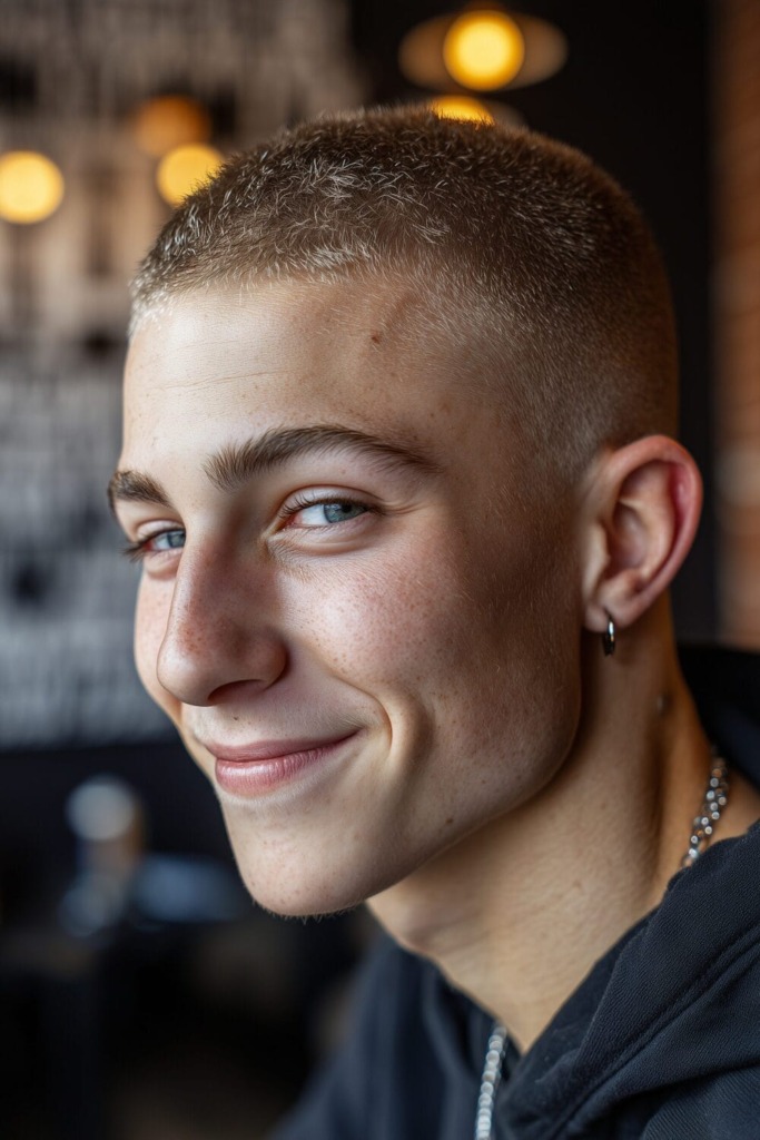 Number 3 Buzz Cut: Clean, Low-Maintenance Style Guide 9 Army Buzz Cut 7 Number 3 Buzz Cut: Clean, Low-Maintenance Style Guide