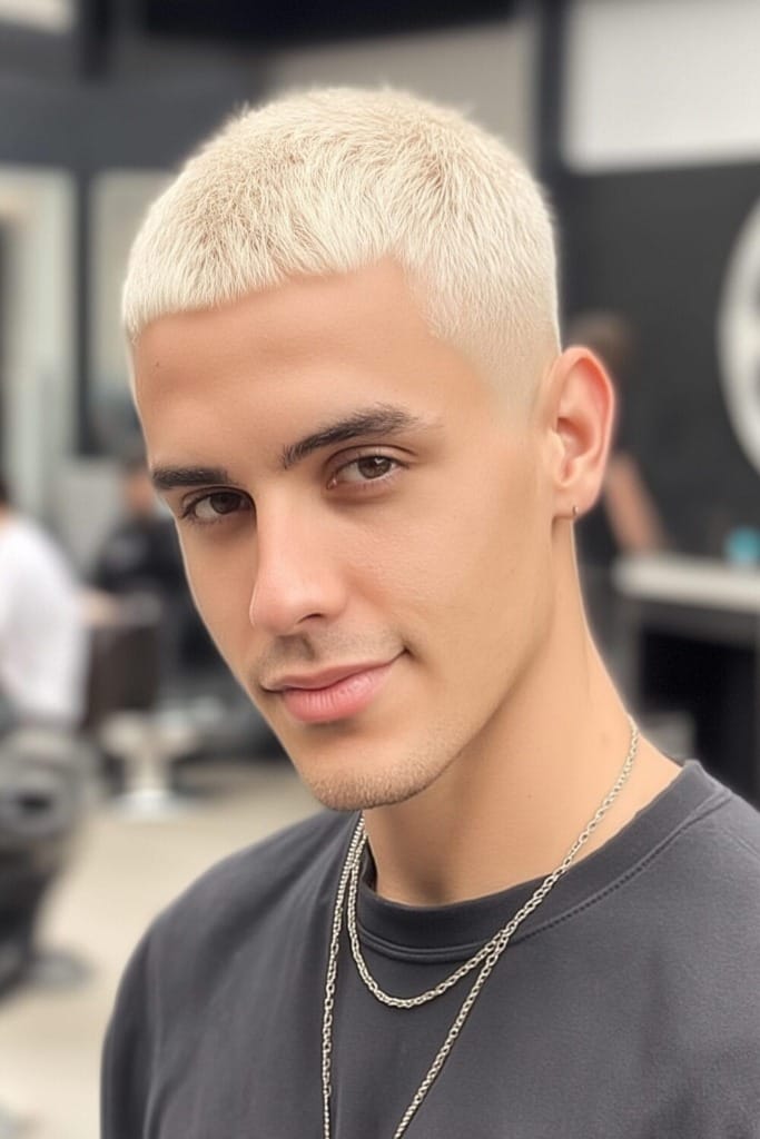 Best Buzz Cut Blonde Styles to Rock This Year 2 Buzz Cut blonde hair 1 Best Buzz Cut Blonde Styles to Rock This Year