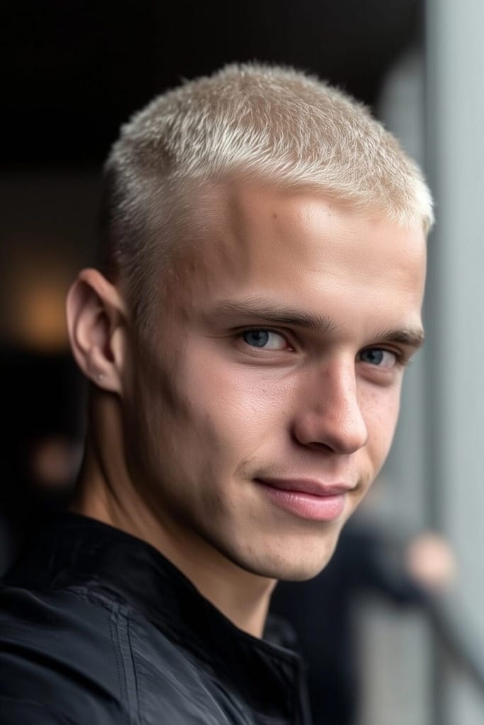 Best Buzz Cut Blonde Styles to Rock This Year 1 Buzz Cut blonde hair 2 Best Buzz Cut Blonde Styles to Rock This Year