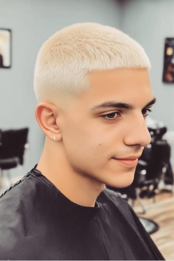 Best Buzz Cut Blonde Styles to Rock This Year 7 Buzz Cut blonde hair 6 Best Buzz Cut Blonde Styles to Rock This Year