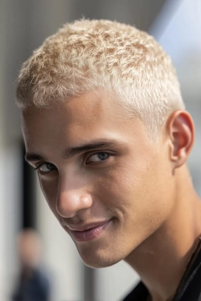 Best Buzz Cut Blonde Styles to Rock This Year 11 Buzz Cut blonde hair 8 Best Buzz Cut Blonde Styles to Rock This Year